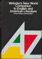 Webster&rsquo;s New World Companion to English and American Literature