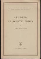 Studier i Siwertz prosa