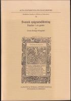 Svensk epigramdiktning : Studier i en genre