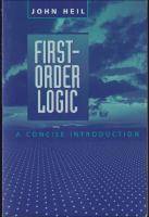First-Order Logic : A Concise Introduction