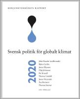 Konjunkturr&aring;dets rapport 2020. Svensk politik f&ouml;r globalt klimat