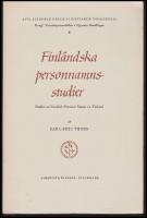 Finl&auml;ndska personnamnsstudier : Studies on Swedish Personal Names in Finland