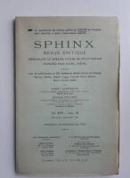 Sphinx; Revue Critique.