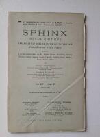 Sphinx; Revue Critique.
