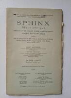 Sphinx; Revue Critique.