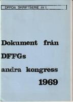 Dokument fr&aring;n DFFGs andra kongress 1969