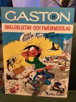 Gaston. Snilleblixtar och fn&aring;sknedslag