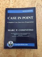 Case in point : complete case interview preparation