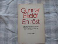 En r&ouml;st : efterl&auml;mnade dikter och anteckningar
