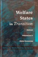 Welfare states in transition : national adaptations in global economies