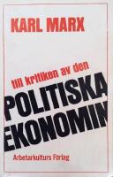 Till kritiken av den politiska ekonomin