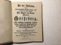 En kort beskrifning &ouml;fwer den vid W&auml;stra hafwet bel&auml;gna, w&auml;l bekanta och mycket ber&ouml;mliga si&ouml;handel- och stapelstaden G&ouml;theborg