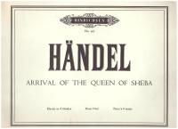 H&auml;ndel Arrival of the queen of Sheba - Klavier zu 4 h&auml;nden Pianoduet