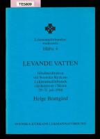 Levande vatten  Bibelmeditation