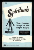 Spirituals Time-Honored songs of the negro people