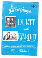 L&aring;t oss sjunga Duett och kvartett H&auml;fte 1 - Andliga s&aring;nger 