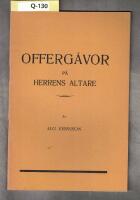 Offerg&aring;vor p&aring; Herrens altare