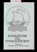 Kommentar till Evangelieboken &Aring;rg&aring;ng 3.  Episteltexter P&aring;skdagen -Domss&ouml;ndagen