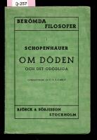 Om d&ouml;den och det od&ouml;dliga