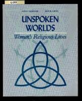 Unspoken words - Womens religious lives
