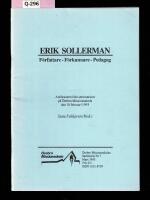 Erik Sollerman F&ouml;rfattare - F&ouml;rkunnare - Pedagog