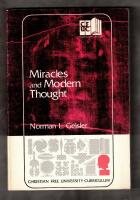 Miracles and modern thought