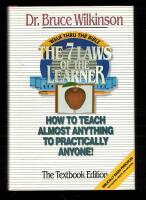 The seven laws of a learner How to teach almost anything to practically anyone