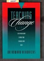 Teaching to change lives