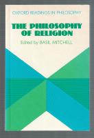 The philosophy of religion