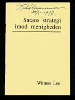 Satans strategi imod menigheden
