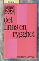 Det finns en trygghet
