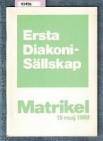 Ersta Diakonisällskap matrikel 15 Maj 1980