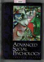 Advanced social psychology