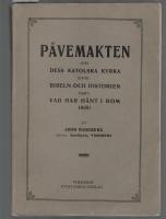 P&aring;vemakten och dess katolska kyrka.. 