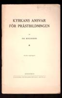 Kyrkans ansvar f&ouml;r pr&auml;stbildningen