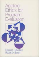 Applied ethics for program evaluation