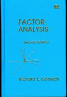 Factor analysis
