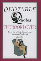 Quotable Qoutes: The Book Lover