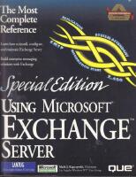 Special Edition. Using Microsoft Exchange Server
