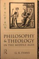 Philosophy and theology in the Middle Ages