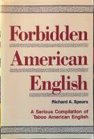 Forbidden American English