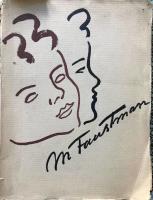 Barn : Med croquis'er av f&ouml;rf.