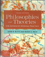 Philosophies and Theories for Advanced Nursing Practice