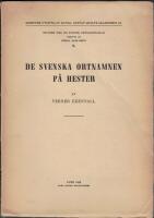 De svenska ortnamnen p&aring; hester
