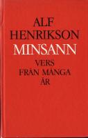 Minsann : Vers fr&aring;n m&aring;nga &aring;r