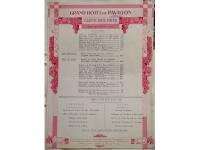 Grand H&ocirc;tel du Pavillon Paris. Carte Des Mets