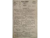 Restaurant Bernard Menu, Paris 1949