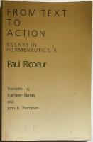 From text to action - essays in hermeneutics II