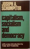 Capitalism, socialism and democracy