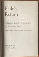 Exile&rsquo;s Return. A Litterary Odyssey of the 1920&rsquo;s 
